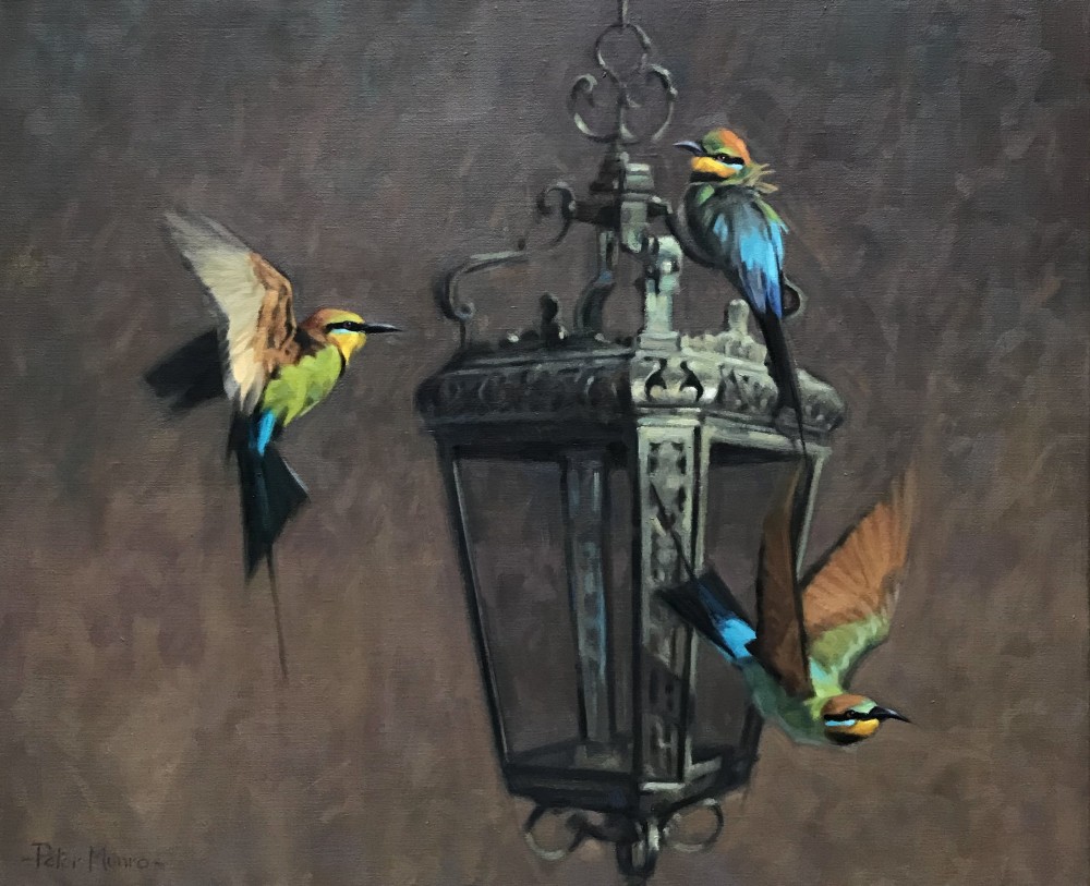 Scottish Artist PETER MUNRO - Three Rainbows and a Lantern 